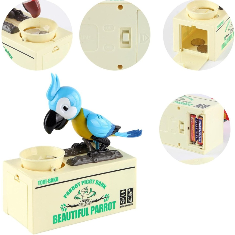 Miniatura 3 de Loro Alcancia Electronica Roba Monedas